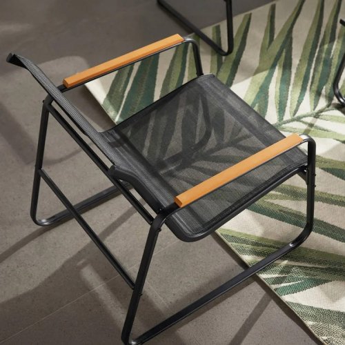Mueble de jardín de 4 plazas en lona de poliéster