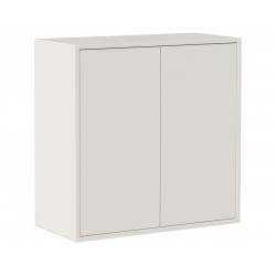 Mueble de pared blanco mate con dos puertas y un estante - Zara