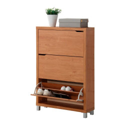 Mueble Zapatero 3 Trampones Kubox Acabado Arce Maple