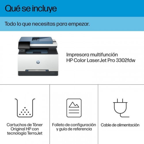 Multifunción HP Color LaserJet Pro 3302fdw Láser Color WiFi Fax Dúplex