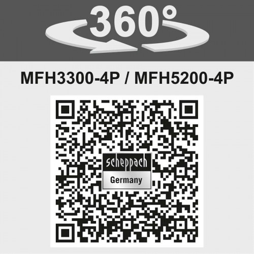 Multiherramienta de jardinería a gasolina MFH5200-4P Scheppach