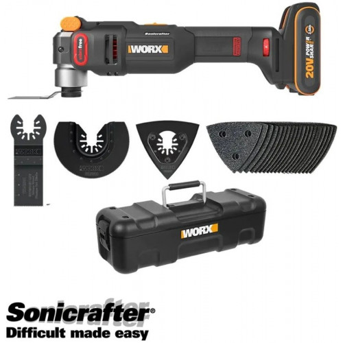 Multiherramienta eléctrica sin Cable worx de 2 ah wx698