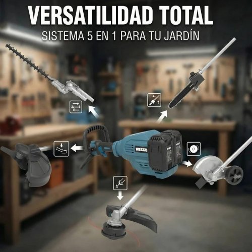 Multiherramienta jardin 5 en 1 wesco
