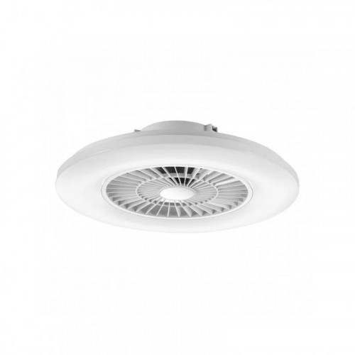 Muvit iO Lámpara Superficie Techo WIFI Blanco CCT con Ventilador y Compatible con Asistentes de Voz 600x170mm