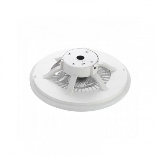 Muvit iO Lámpara Superficie Techo WIFI Blanco CCT con Ventilador y Compatible con Asistentes de Voz 600x170mm