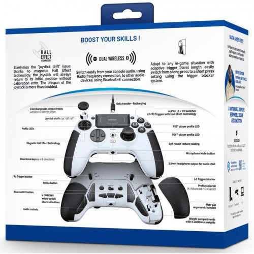 Nacon Revolution 5 Pro Mando Inalámbrico para PC/PS5/PS4 Blanco