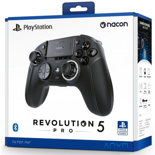 Nacon Revolution 5 Pro Mando Inalámbrico para PC/PS5/PS4 Negro