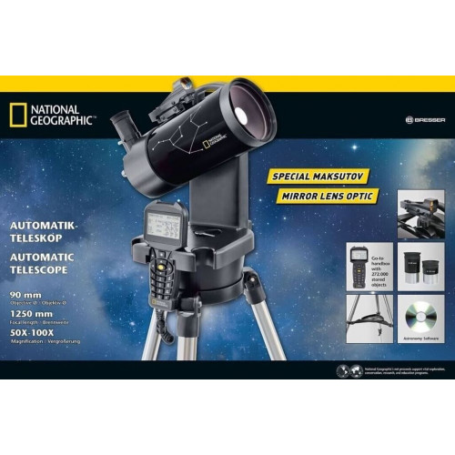 National Geographic Telescopio automático 90 mm