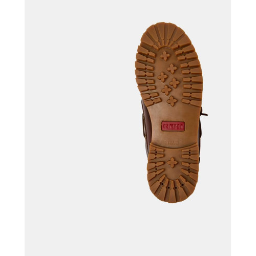 Náuticos de hombre de piel con cordones Marrón