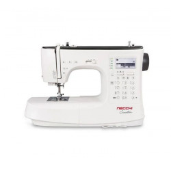 Necchi Creator C360 Máquina de coser electrónica con mesa extensible y prensatelas overlock