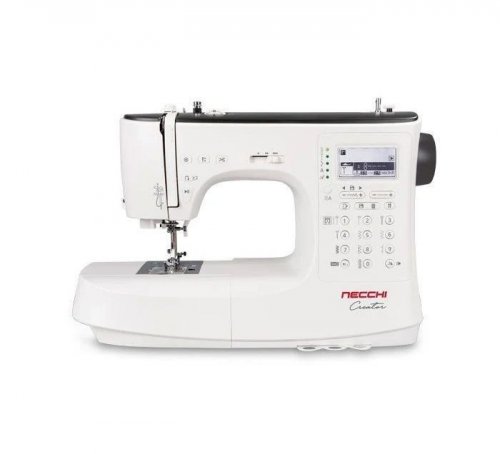 Necchi Creator C360 Máquina de coser electrónica con mesa extensible y prensatelas overlock