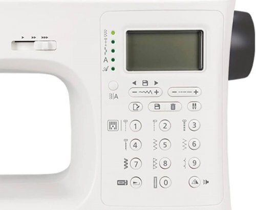 Necchi Creator C360 Máquina de coser electrónica con mesa extensible y prensatelas overlock