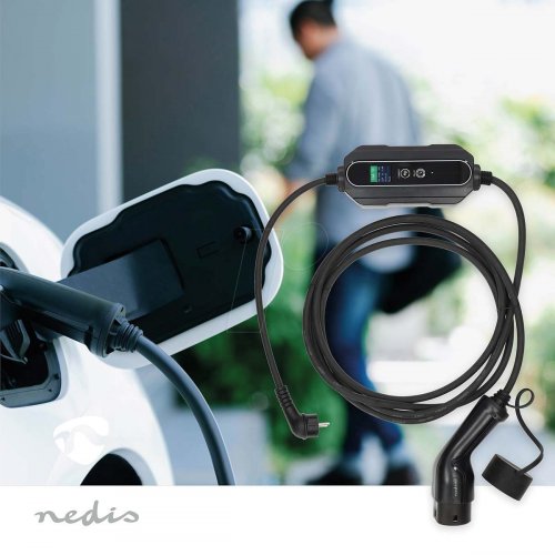 NEDIS, cargador, 16 a, 3,7 kW, 5 m, tipo 2, CEE7/7
