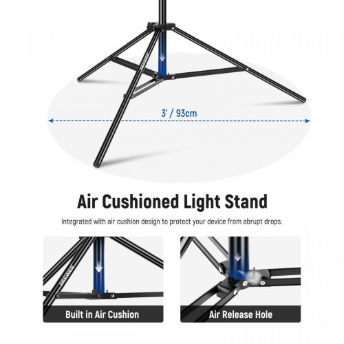 NEEWER 300cm Air Cushioned Light Stand Kit