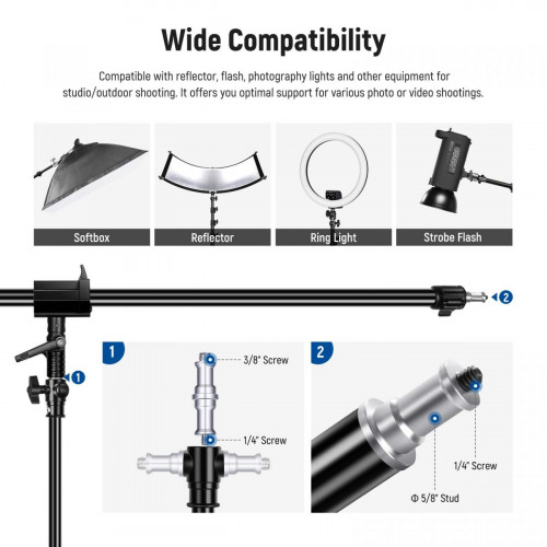 NEEWER 300cm Air Cushioned Light Stand Kit