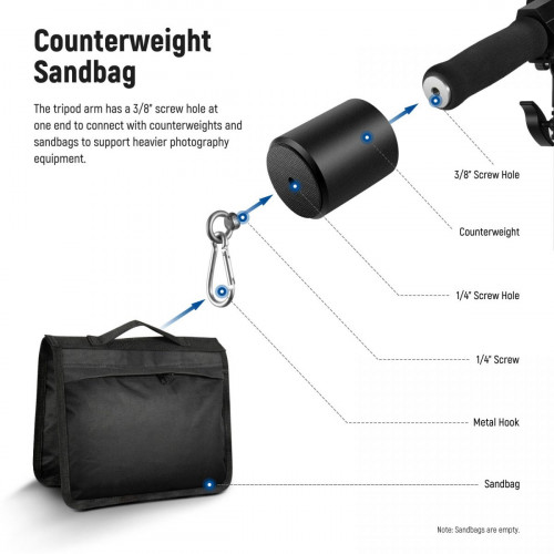 NEEWER 300cm Air Cushioned Light Stand Kit