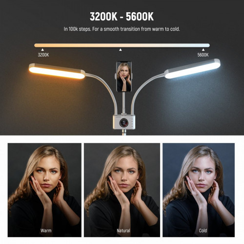 NEEWER BH40B Pro Dual Arm Flex Creator Light