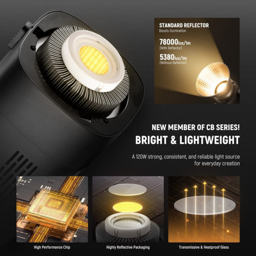 NEEWER CB120B 120W Bi-Color Continuous LED Video Light