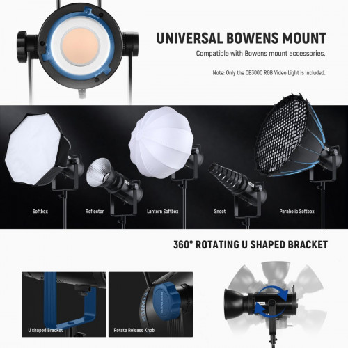 NEEWER CB300C 300W COB RGB LED Video Light