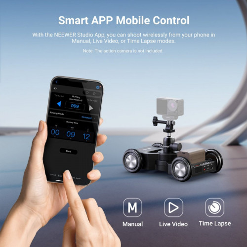 NEEWER DL400 Upgraded Motorized Camera Slider Dolly with App Control