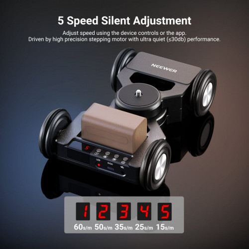 NEEWER DL400 Upgraded Motorized Camera Slider Dolly with App Control