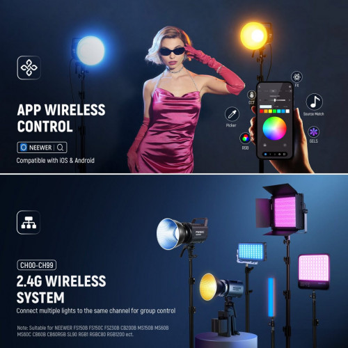 NEEWER FS150C 130W RGB LED Video Light