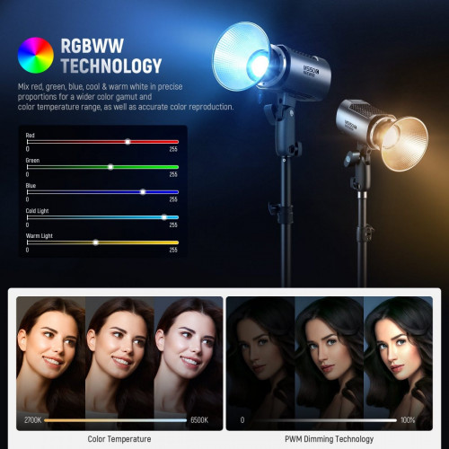 NEEWER MS150C 150W Mini RGB LED Video Light
