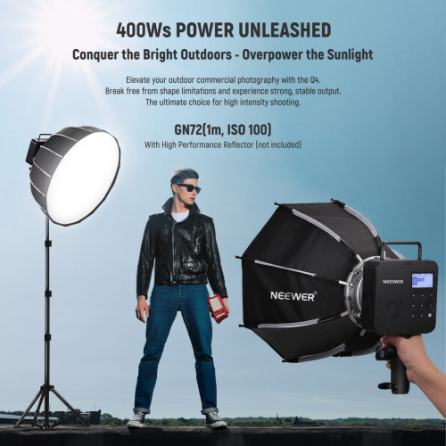 NEEWER Q4 400Ws 2.4G TTL Flash