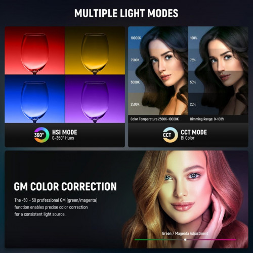 NEEWER RGB18 II 18 Inch RGB LED Ring Light With APP Control