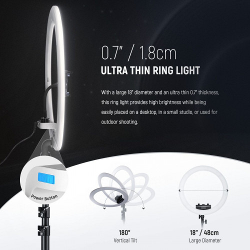 NEEWER RP18B Pro Ring Light Kit