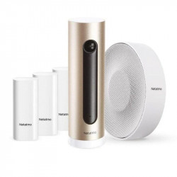 Netatmo Sistema de Alarma con Vídeo Inteligente Cámara Interior + Sirena + Sensores Apertura