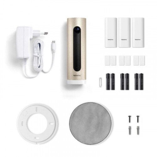 Netatmo Sistema de Alarma con Vídeo Inteligente Cámara Interior + Sirena + Sensores Apertura