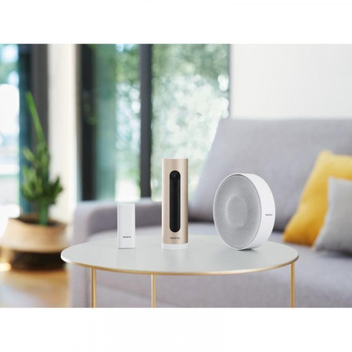 Netatmo Sistema de Alarma con Vídeo Inteligente Cámara Interior + Sirena + Sensores Apertura