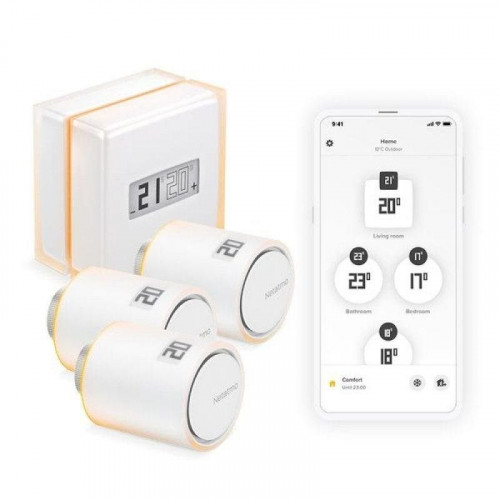 Netatmo Termostato Inteligente + 3 Válvulas