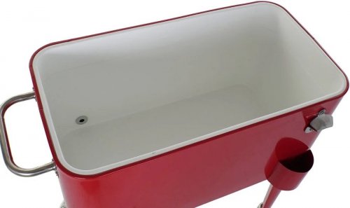 Nevera acero pp 56 litros ruedas