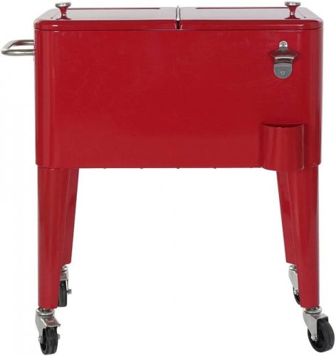 Nevera acero pp 56 litros ruedas