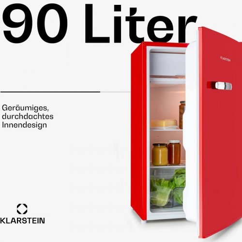 Nevera/congelador Klarstein Beercracker 91L Rojo