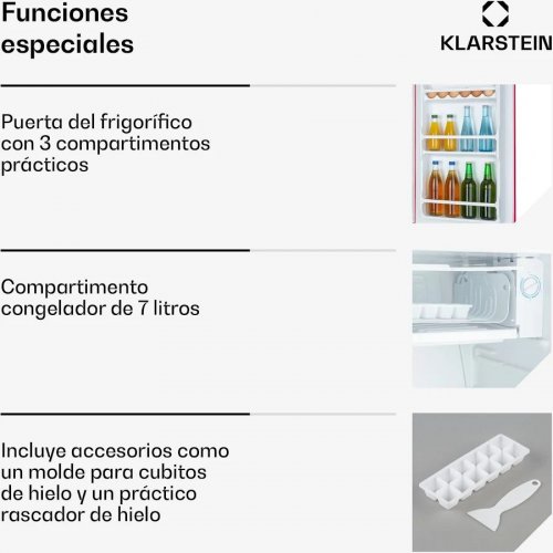 Nevera/congelador Klarstein Beercracker 91L Rojo
