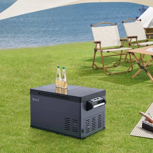 Nevera portátil eléctrica Alberona para viajes acero