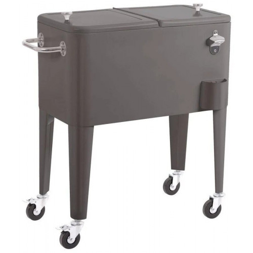 Nevera Portátil Fresh Gris Metal