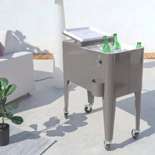 Nevera Portátil Fresh Gris Metal