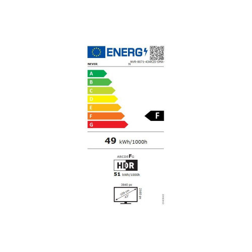 NEVIR NVR-8071-434K2S-SMA-N  - TV + Soporte BFI 6020
