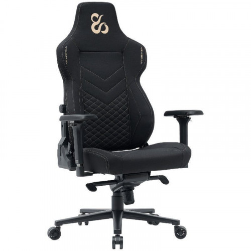 Newskill Banshee Pro Silla Gaming Tela Transpirable con Almohada Cervical Negra y Dorada