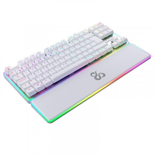 Newskill Gungnyr TKL Pro Ivory Teclado Optomecánico Gaming RGB Switches Gateron Red Intercambiables