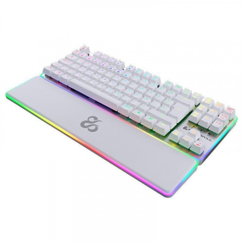 Newskill Gungnyr TKL Pro Ivory Teclado Optomecánico Gaming RGB Switches Gateron Red Intercambiables