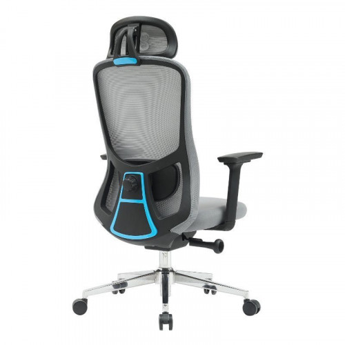 Newskill Nue Silla Gaming Ergonómica Malla Transpirable con Soporte Lumbar Gris