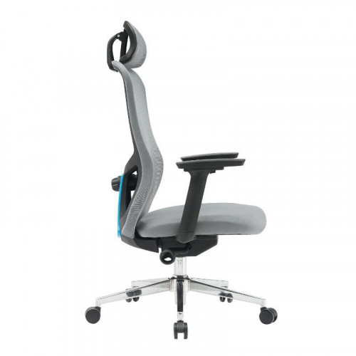 Newskill Nue Silla Gaming Ergonómica Malla Transpirable con Soporte Lumbar Gris