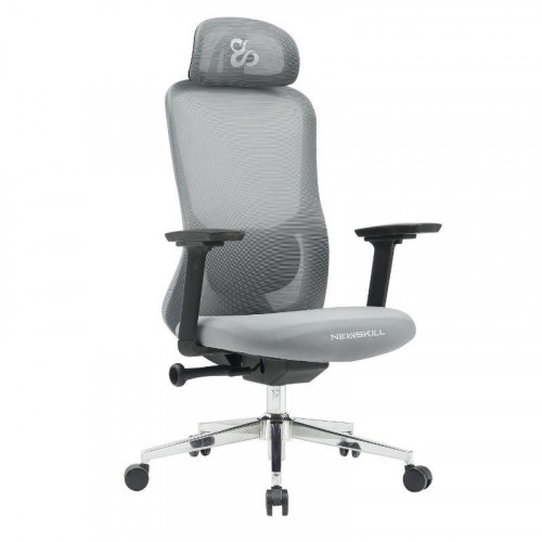 Newskill Nue Silla Gaming Ergonómica Malla Transpirable con Soporte Lumbar Gris