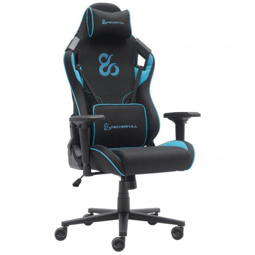 Newskill Takamikura V2 Silla Gaming Tela Transpirable Reclinable 180°con Reposabrazos 4D Azul