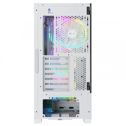Nfortec DRACO X A-RGB Torre ATX 4 Ventiladores Cristal Templado USB 3.2 Soporte GPU Blanca